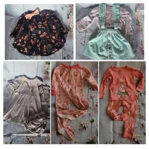 Adorable Baby Girl Clothing Bundle - Various Brands and Colors